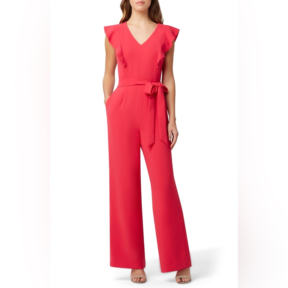 Tahari Vibrant Raspberry Dress with Zip Detail - Picture 9 of 9